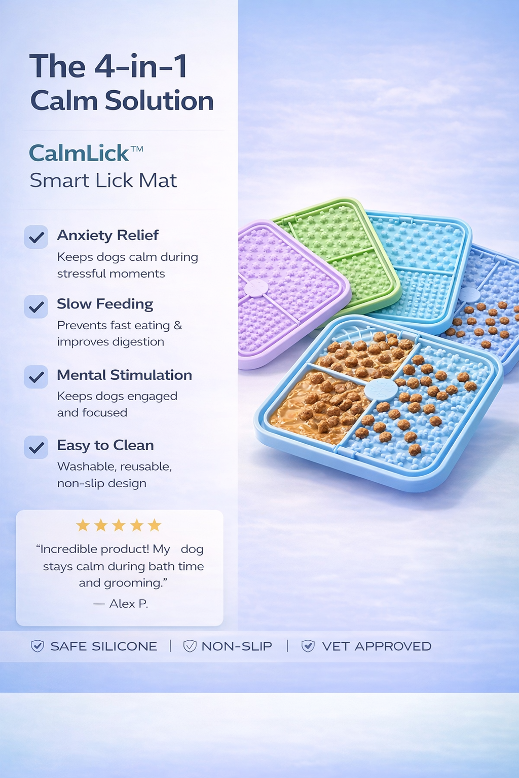 CalmLick™ – Dog Anxiety Relief Lick Mat